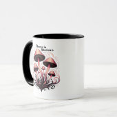 Blooms Shadows - Whimsigoth Mushroom Art Pasta mac Tasse (Vorderseite Links)