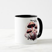 Blooms Shadows - Whimsigoth Mushroom Art Pasta mac Tasse (VorderseiteRechts)
