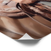 Blooms und Bridles: Cowgirl Wall Art Poster (Ecke)