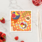 Blooms und Brunch Serviette (Beispiel)