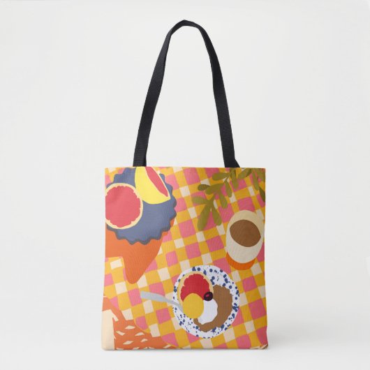 Blooms und Brunch Tasche (Vorderseite)