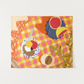 Blooms und Brunch Wandteppich (Vorderseite (Horizontal))