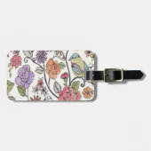 Bloomsbury-Design auf einem Gepäckanhänger (Vorderseite horizontal)