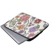 Bloomsbury-Design auf einem Laptop-Sieb Laptopschutzhülle (Vorne Knopf)