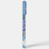 Bloomshell iPhone 16 Plus Case - Blumenmuster (Rückseite / Rechts)