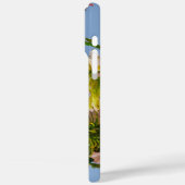 Bloomshell iPhone 16 Plus Case - Blumenmuster (Rückseite / Links)