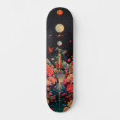 Bloomy Space Skateboard (Vorderseite)