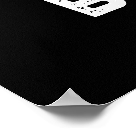 Blooo Funny Blue Ghost Pun Dark BG Poster (Ecke)