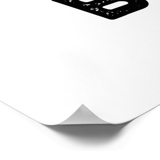 Blooo Funny Blue Ghost Pun Poster (Ecke)