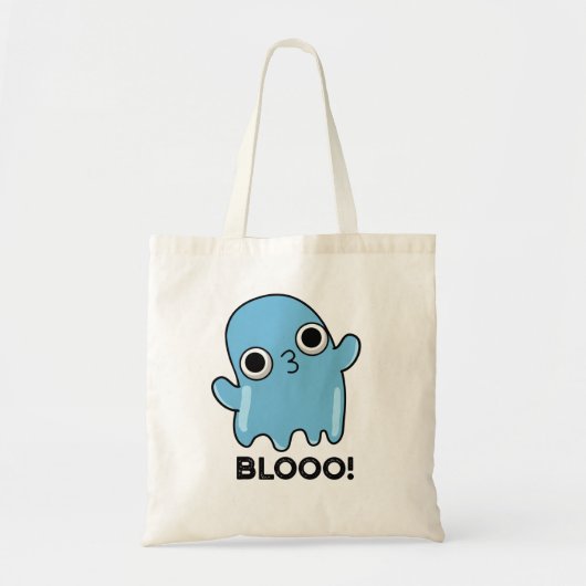 Blooo Funny Blue Ghost Pun Tragetasche (Vorne)
