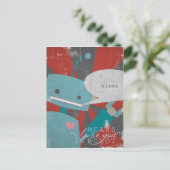"Bloop" bedeutet, dass ich Sie in Robot Liebe Postkarte (Stehend Vorderseite)