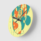 BloosK-Kimchuckle Runde Wanduhr (Winkel)