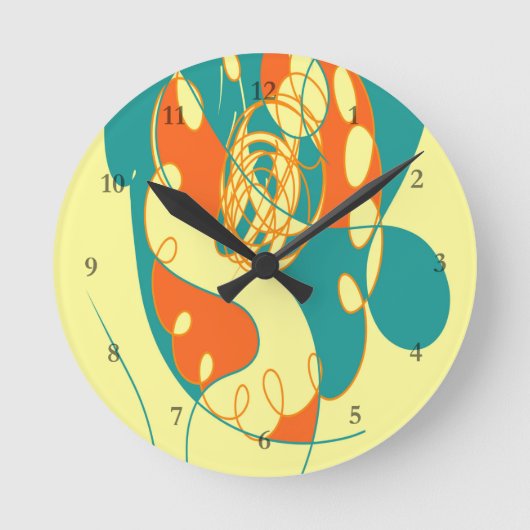BloosK-Kimchuckle Runde Wanduhr (Vorderseite)