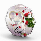 Bloque de fotos personalizado amor con flores (Rechts)