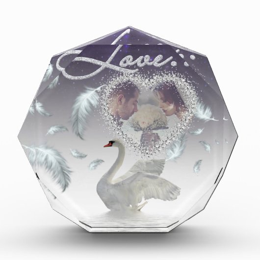 Bloque de fotos personalizado con plumas y brillo (Vorderseite)