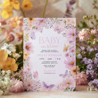 Bloral Baby Shower Baby in Bloom Pink Flower Girl