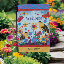 Bloral Birds Garden Butterfly Herzlich willkommen