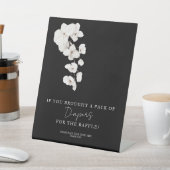 Bloral Black Orchids Baby Duschdusche Windeln Raff Sockelschild (In SItu)