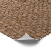 Bloral Blooms Gott segne Kommune signieren Burlap Poster (Ecke)