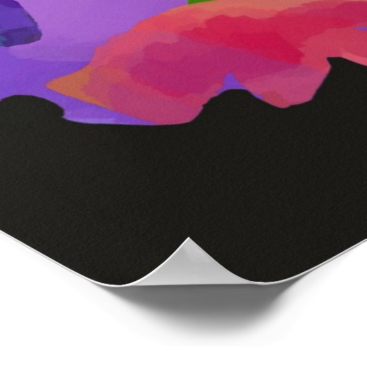 Bloral Brain Art Poster (Ecke)