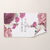 Bloral Burgund Hochzeit Mutter der Braut Handtuch (Handtuch)