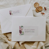 Bloral Burgundy Blush Wedding Rücksendeadresse