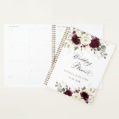 Bloral Burgundy White Greenerity Gold Wedding Planer (Anzeige)