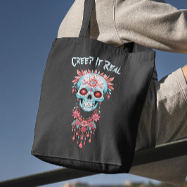 Bloral Creepy Sugar Skull Funny Halloween Tasche