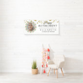 Bloral Custom Foto Retirement Party Banner (Insitu)