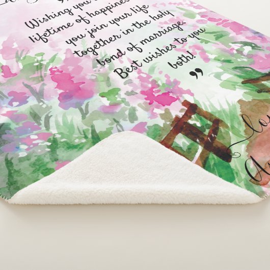 Bloral Custom Message Blanked for the Newlyweds Sherpadecke (3/4)