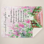 Bloral Custom Message Blanked for the Newlyweds Sherpadecke (Vorderseite (Horizontal))