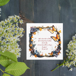 Bloral Customizable Bibe Verse Feiertagskarte