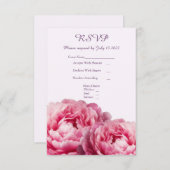 Bloral Embrace Wedding RSVP Card (Vorne/Hinten)