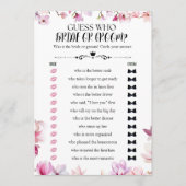 Bloral erraten, wer Brautparty bricht oder pflegt Einladung (Vorderseite)