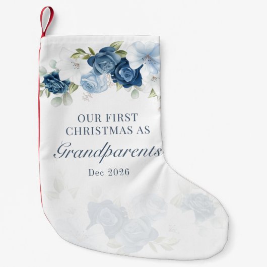 Bloral Eukalyptus Großeltern 1. Weihnachten Kleiner Weihnachtsstrumpf (Vorderseite)