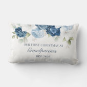 Bloral Eukalyptus Großeltern 1. Weihnachten Lendenkissen (Rückseite)