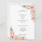 Bloral Eukalyptus Wedding Einladung (Vorderseite)