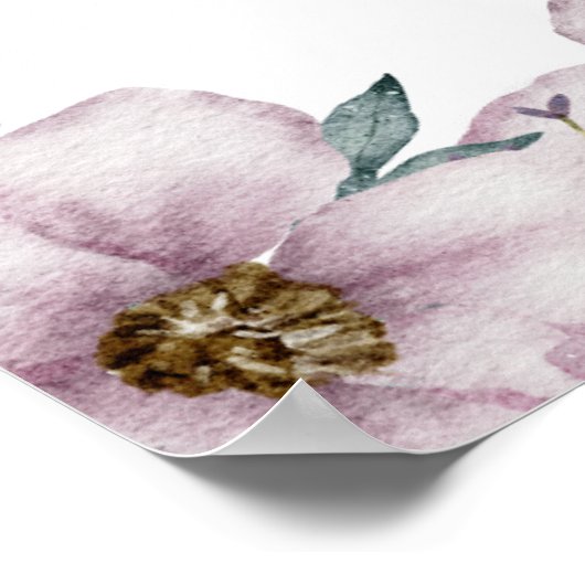 Bloral Eukalyptus Wedding Welcome Sing Poster (Ecke)