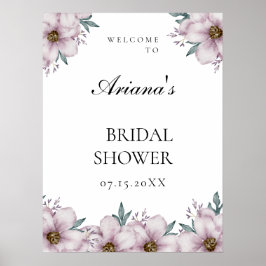 Bloral Eukalyptus Wedding Welcome Sing Poster