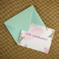 Bloral ¡Feliz cumpleaños! Spanischer Geburtstag