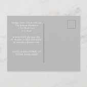 Bloral Foto Maternity Baby Shower Einladungen (Rückseite)