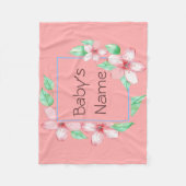 Bloral Frame Baby Blanket Fleecedecke (Vorderseite)