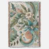 Bloral Geometric Harmony Blanket Decke (Vorderseite Vertikal)