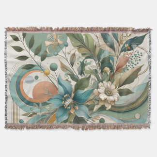 Bloral Geometric Harmony Blanket Decke