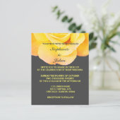 Bloral Golden Yellow Orange Gray Coole Hochzeit (Stehend Vorderseite)