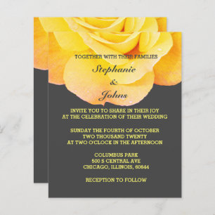 Bloral Golden Yellow Orange Gray Coole Hochzeit