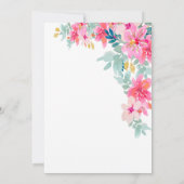 Bloral Grad Cap, Blume Abschluss Einladung (Rückseite)