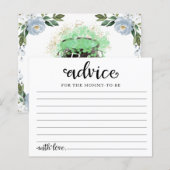 Bloral Halloween Boy Baby Duschberatung Karten (Vorne/Hinten)