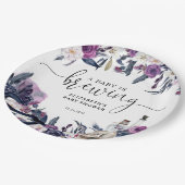 Bloral Halloween Skull Baby ist Braudusche Pappteller (Schrägansicht)