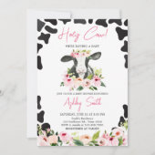 Bloral Holy Cow Baby Dusche Einladung (Vorderseite)